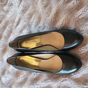 Black Michael Kors Leather Heels